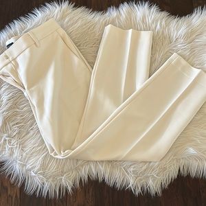 Cream ankle pants